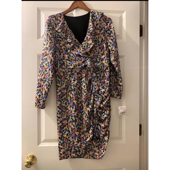 Veronica Beard Minna floral stretch silk minidress - Picture 5 of 8